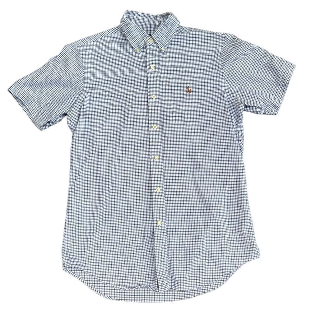 Ralph Lauren Men's Oxford Short Sleeve Cotton Button Up Polo Top Size Small